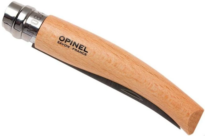 Opinel Pocket Knife No. 8 Slim Line, Stainless Steel, Beech 6 Opinel Pocket Knife No. 8 Slim Line, Stainless Steel, Beech - Image 4