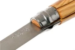 Opinel Pocket Knife No. 8 Luxury Range With Leather Sheath, Olive Wood -Knives and Tools OP001004 07 opinel v201903