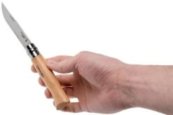 Opinel Pocket Knife No. 8 Classic, Stainless Steel, Leather Sheath, Beech 20 Opinel Pocket Knife No. 8 Classic, Stainless Steel, Leather Sheath, Beech -Knives and Tools OP001089 08 opinel v201903