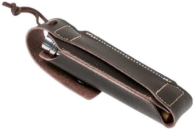 Opinel Pocket Knife No. 8 Classic, Stainless Steel, Leather Sheath, Beech 12 Opinel Pocket Knife No. 8 Classic, Stainless Steel, Leather Sheath, Beech - Image 10