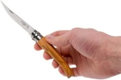 Opinel Pocket Knife No. 8 Slim Line, Stainless Steel, Olive Wood 15 Opinel Pocket Knife No. 8 Slim Line, Stainless Steel, Olive Wood -Knives and Tools OP001144 07 opinel op001144 07