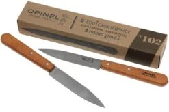 Opinel Paring Knives, Set Of 2 N°102, Carbon Steel 15 Opinel Paring Knives, Set Of 2 N°102, Carbon Steel -Knives and Tools OP001222 07 opinel no 102 op001222 07