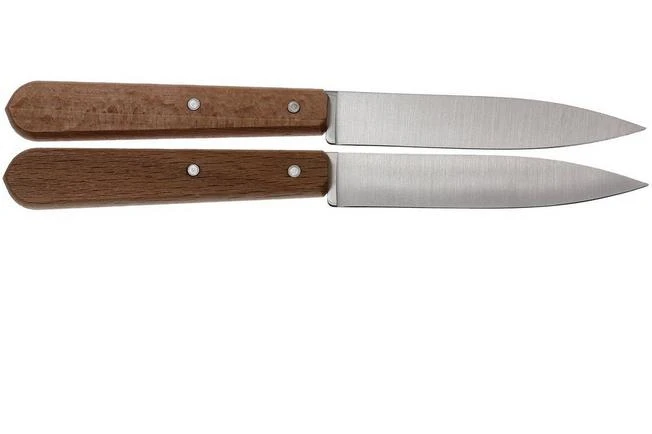 Opinel Paring Knives, Set Of 2 N°122 Natural, Stainless 4 Opinel Paring Knives, Set Of 2 N°122 Natural, Stainless - Image 2