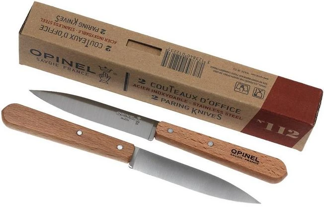 Opinel Paring Knives, Set Of 2 N°122 Natural, Stainless 9 Opinel Paring Knives, Set Of 2 N°122 Natural, Stainless - Image 7
