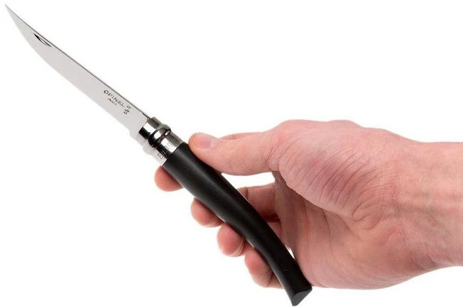 Opinel Pocket Knife No. 10 Slim Line, Stainless Steel, Ebony 9 Opinel Pocket Knife No. 10 Slim Line, Stainless Steel, Ebony - Image 7