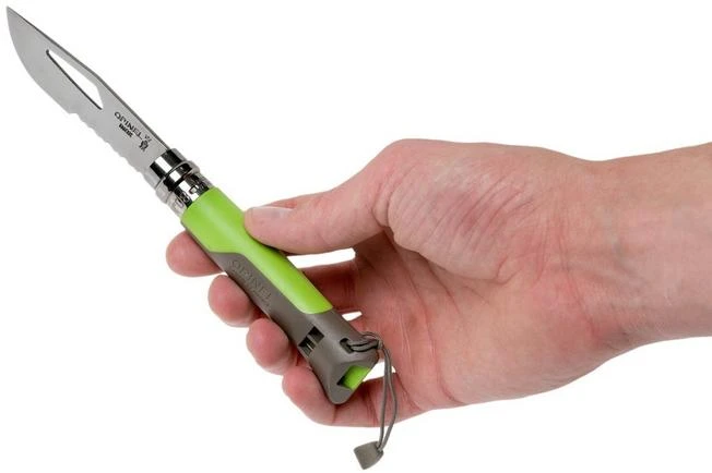Opinel Outdoor No. 08 Pocket Knife, Earth Green 9 Opinel Outdoor No. 08 Pocket Knife, Earth Green - Image 7