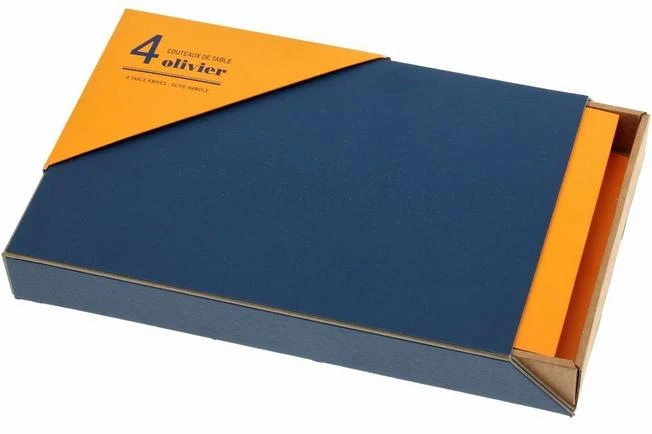 Opinel 4-piece Steak Knife Set, Olive Wood 8 Opinel 4-piece Steak Knife Set, Olive Wood - Image 6