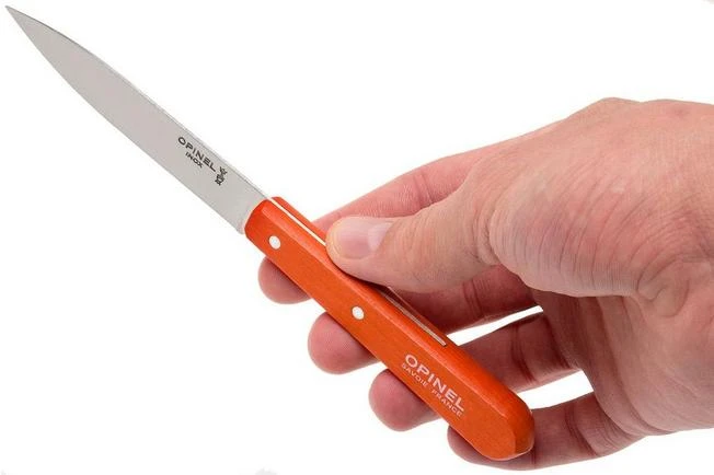 Opinel Pointy Paring Knife N°112, Orange 8 Opinel Pointy Paring Knife N°112, Orange - Image 6