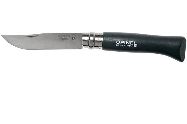Opinel Pocket Knife No. 08RV Black, Stainless Steel, Blade Length 8.5 Cm 3 Opinel Pocket Knife No. 08RV Black, Stainless Steel, Blade Length 8.5 Cm