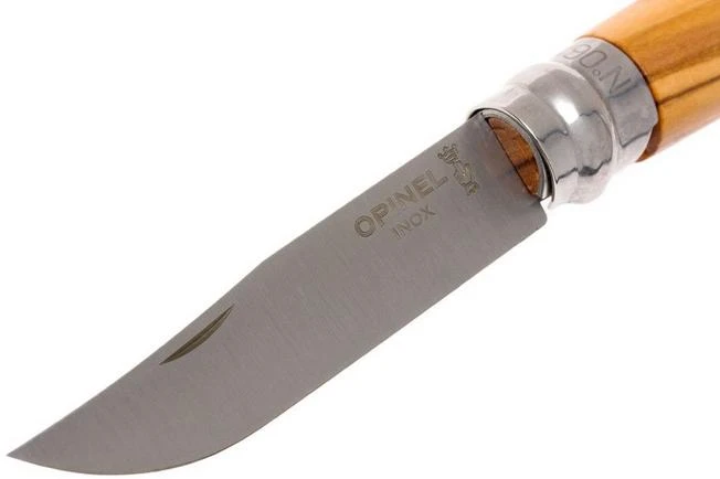 Opinel Pocket Knife No. 6 Luxury Range, Stainless Steel, Olive Wood 5 Opinel Pocket Knife No. 6 Luxury Range, Stainless Steel, Olive Wood - Image 3