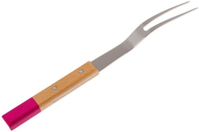Opinel Parallèle POP N°124 Meat Fork, Fuchsia 4 Opinel Parallèle POP N°124 Meat Fork, Fuchsia - Image 2