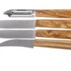 Opinel 002163 Les Essentiels Olive Wood Peeling Knife Set -Knives and Tools OP002163 01 opinel op002163 01 1