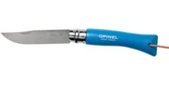 Opinel Trekking No. 07RV Pocket Knife, Cyan Blue