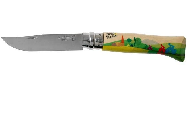 Opinel No 08 Tour De France 2020 Printed 2397, Stainless Steel, Pocket Knife 2 Opinel No 08 Tour De France 2020 Printed 2397, Stainless Steel, Pocket Knife