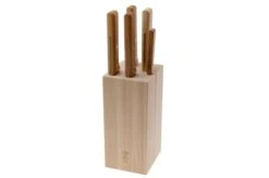 Opinel Parallèle 2403, 5-piece Set Of Carving Knives Incl. Block