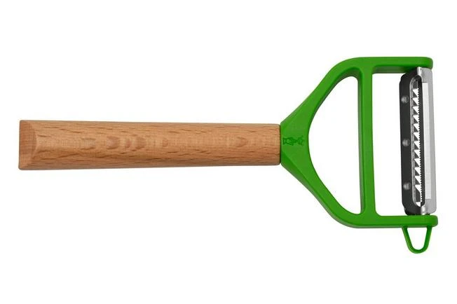 Opinel T-Duo Peeler 002432 Green Wood 4 Opinel T-Duo Peeler 002432 Green Wood - Image 2