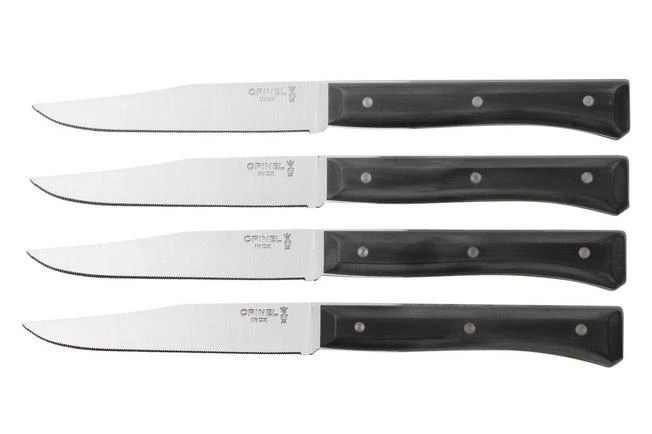 Opinel Facette Slate, Micro-serrated Table Knife Set 4 Pieces 3 Opinel Facette Slate, Micro-serrated Table Knife Set 4 Pieces
